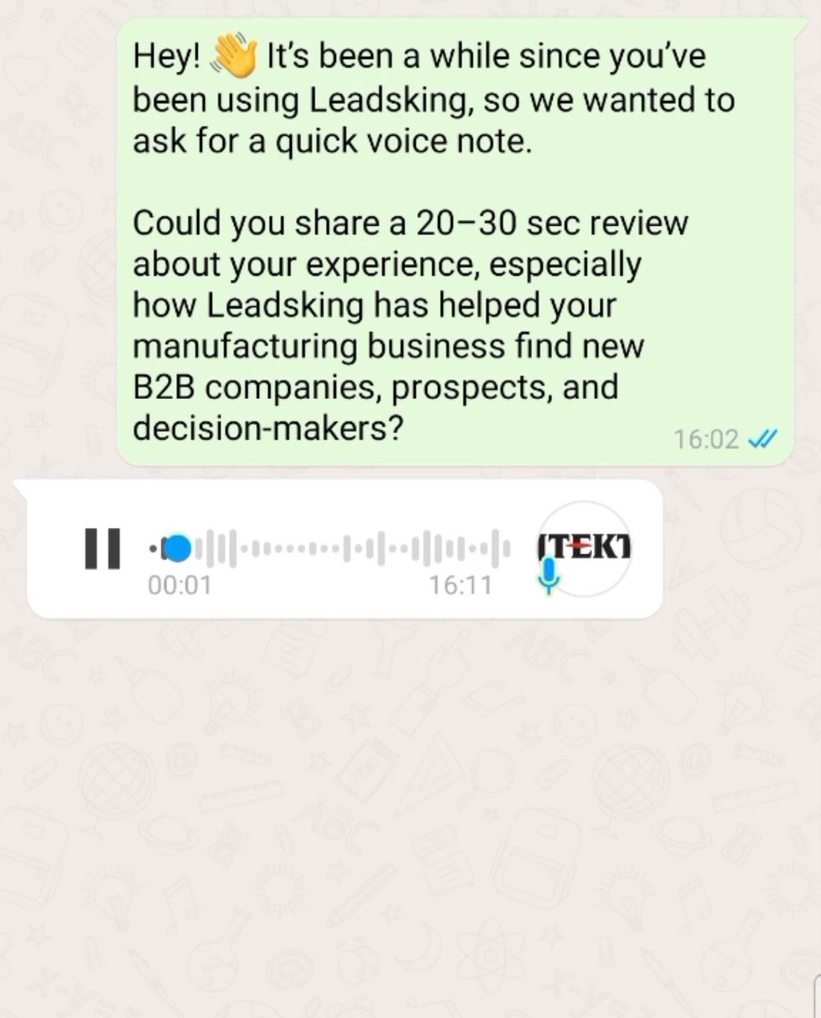 Leadsking customer testimonial