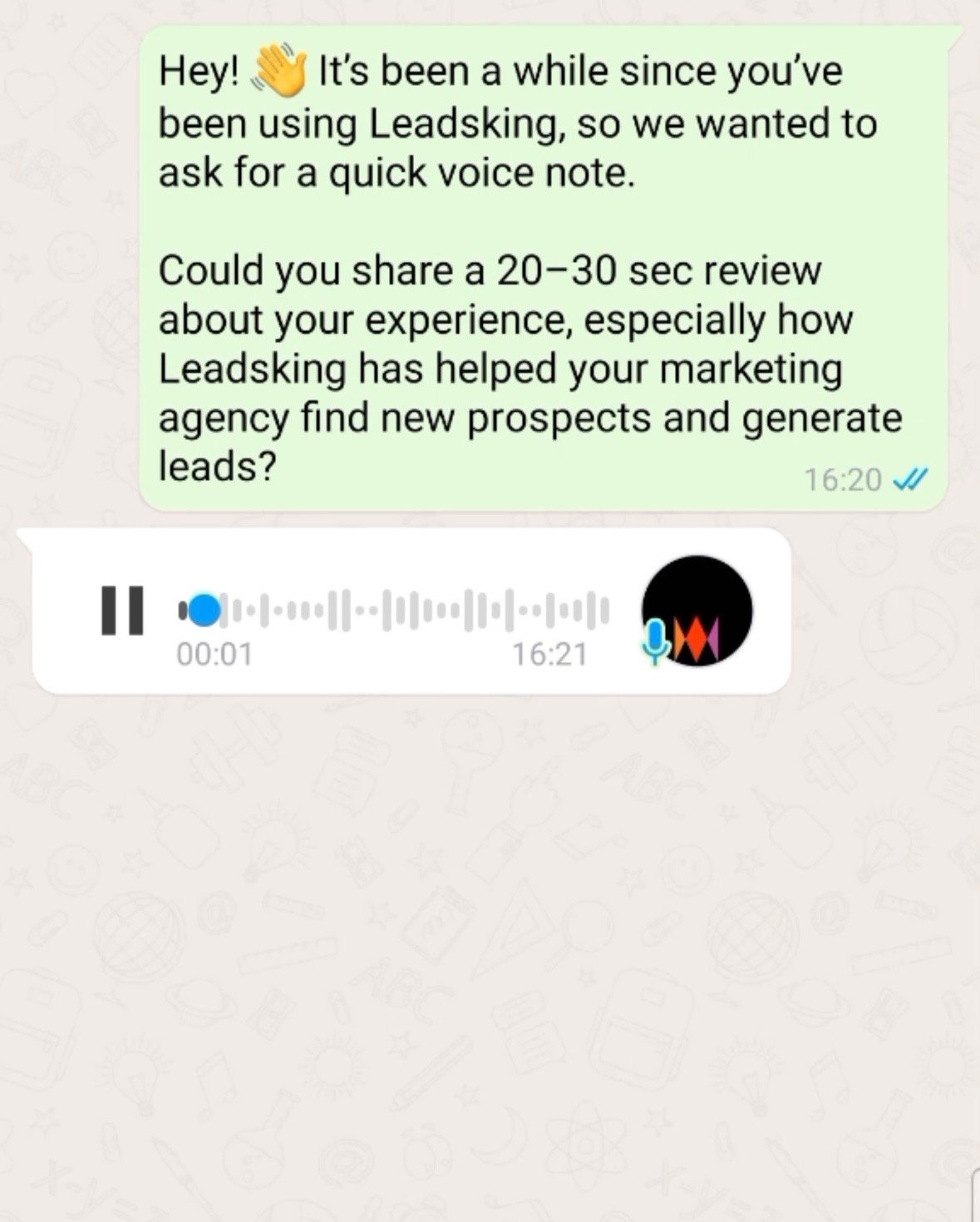 Leadsking customer testimonial